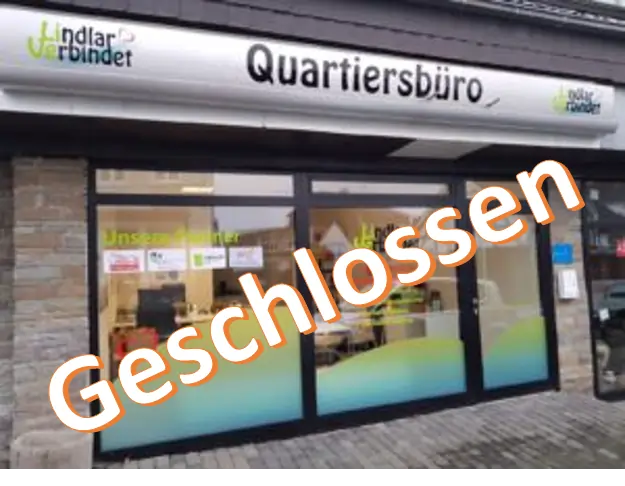 Das Quartiersbüro in Lindlar ist geschlossen